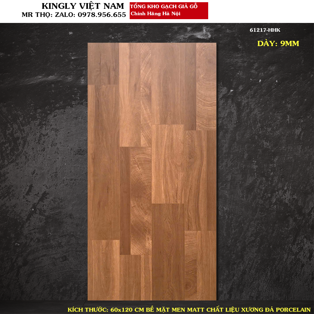Gạch lát nền giả gỗ 60x120 cm 61217